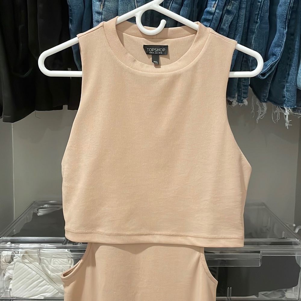 Nude Cut-Out Dress